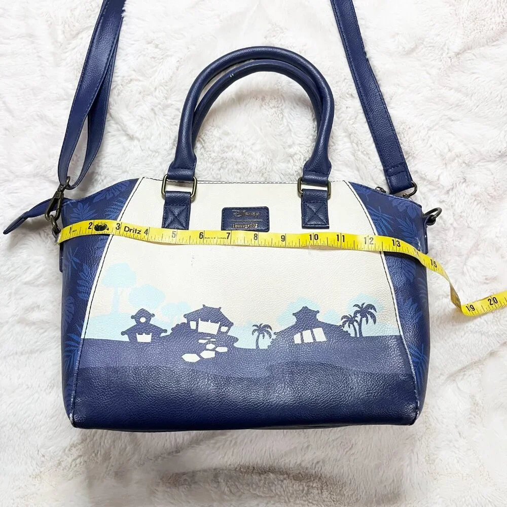 Loungefly Disney Lilo‎ And Stitch Dark Blue Satchel Bag